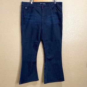 Dark Blue Wide Leg Denim